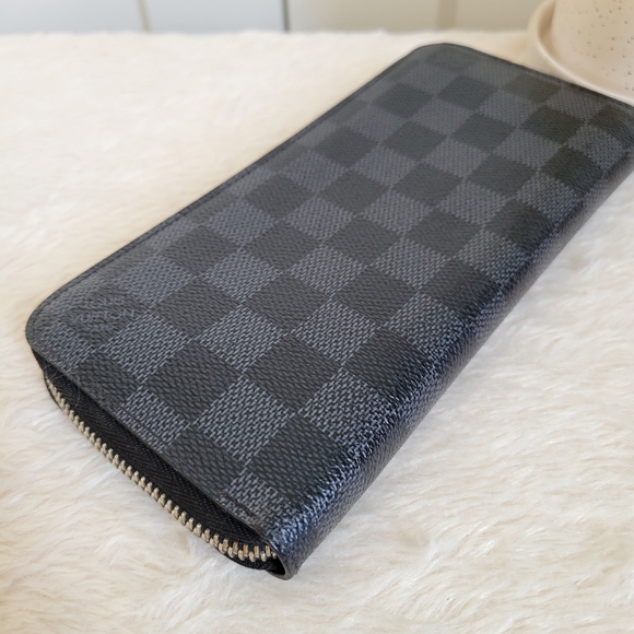 💕 Authentic Louis Vuitton Zippy Wallet Damier Graphite - Picture 14 of 16